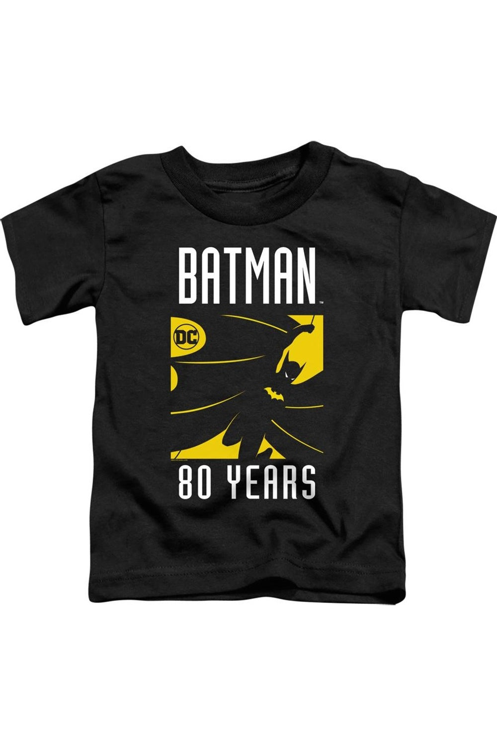 

Футболка с силуэтом Batman для малышей с коротким рукавом Gildan, черный