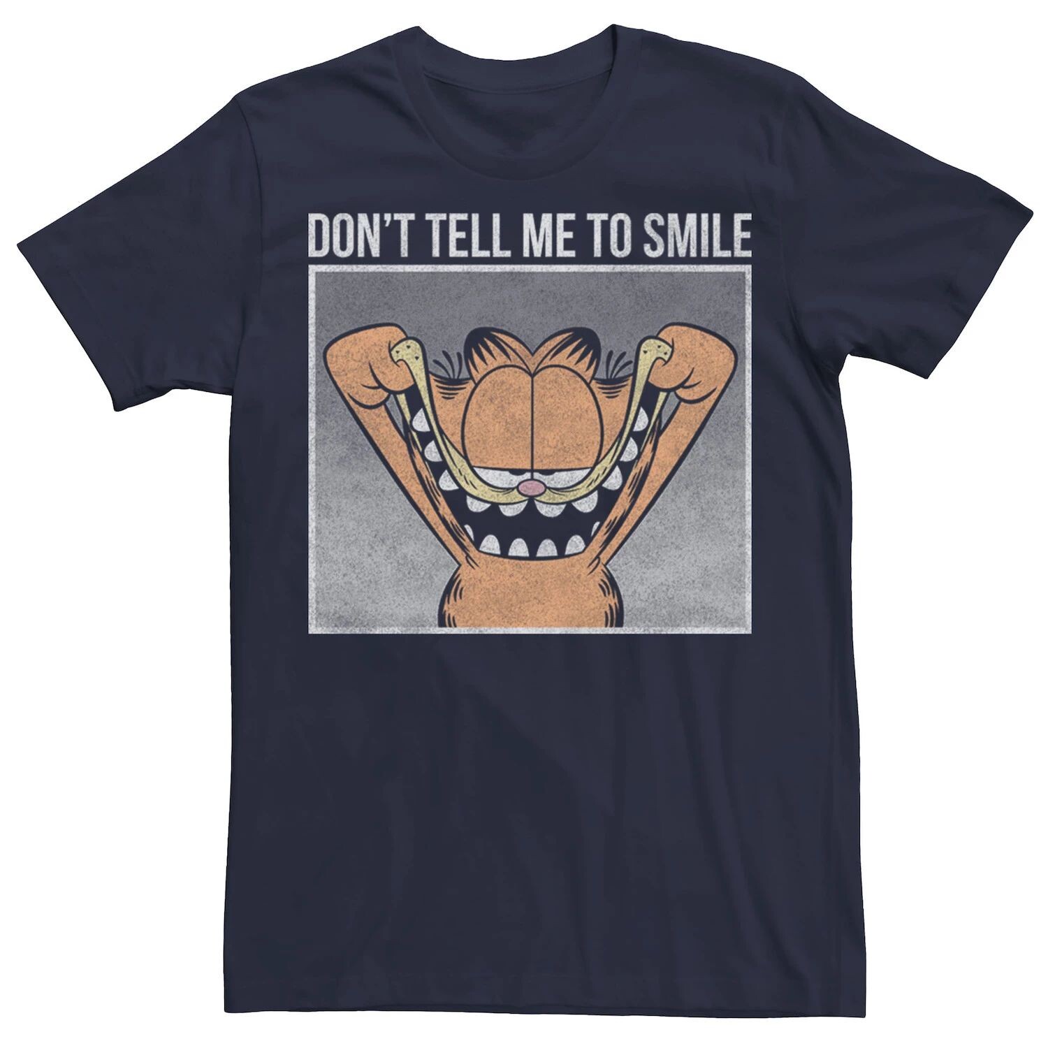 

Мужская футболка Garfield Smile Text Memes Licensed Character