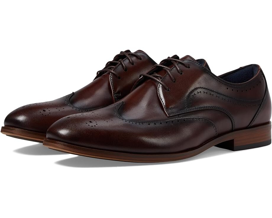 

Оксфорды Stacy Adams Brayden Wing Tip Lace-Up, коричневый