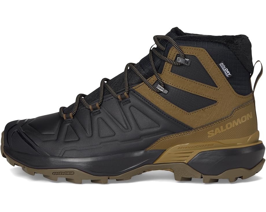 Мужские треккинговые ботинки Salomon X Ultra Snowpilot, Black/Military Olive/Gothic Olive — фото 4