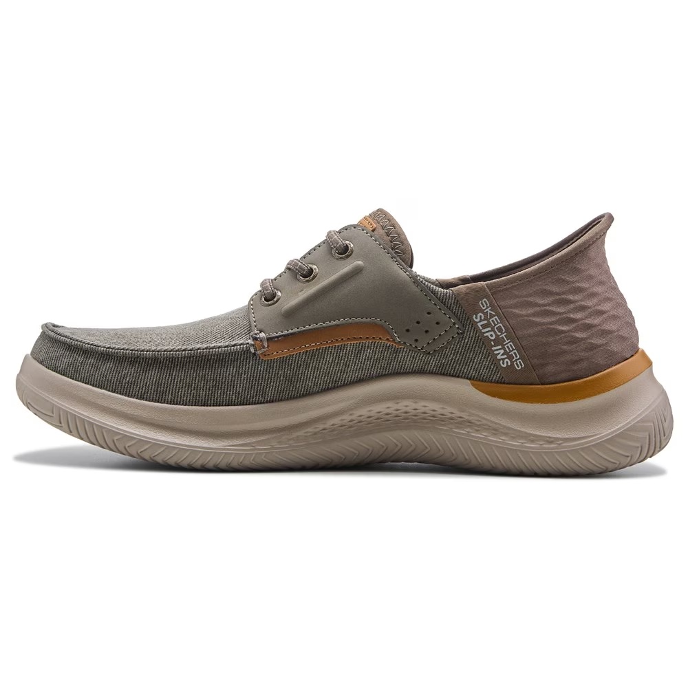 Slip-Ins niko bungee lace moc toe slip on Skechers, коричневый — фото 3