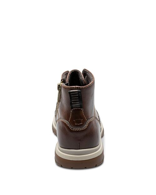 Ботинки для мальчиков Lookout Jr. со шнуровкой и простым носком Florsheim Kids, цвет Brown — фото 4