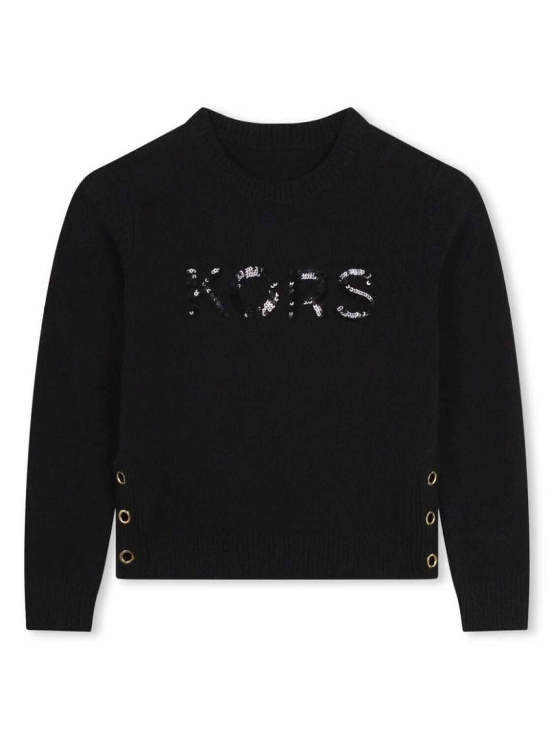 

Michael Kors Kids джемпер с логотипом из пайеток, черный