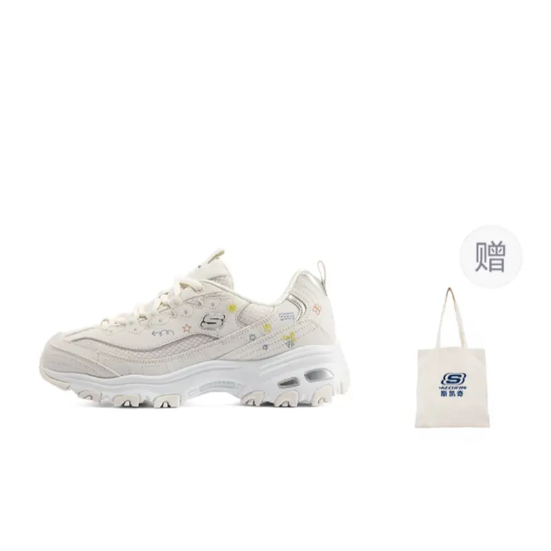 

Кроссовки Skechers D"Lites 1.0 Chunky Sneakers Women's Low-top Milky White, слоновая кость, Бежевый, Кроссовки Skechers D"Lites 1.0 Chunky Sneakers Women's Low-top Milky White, слоновая кость