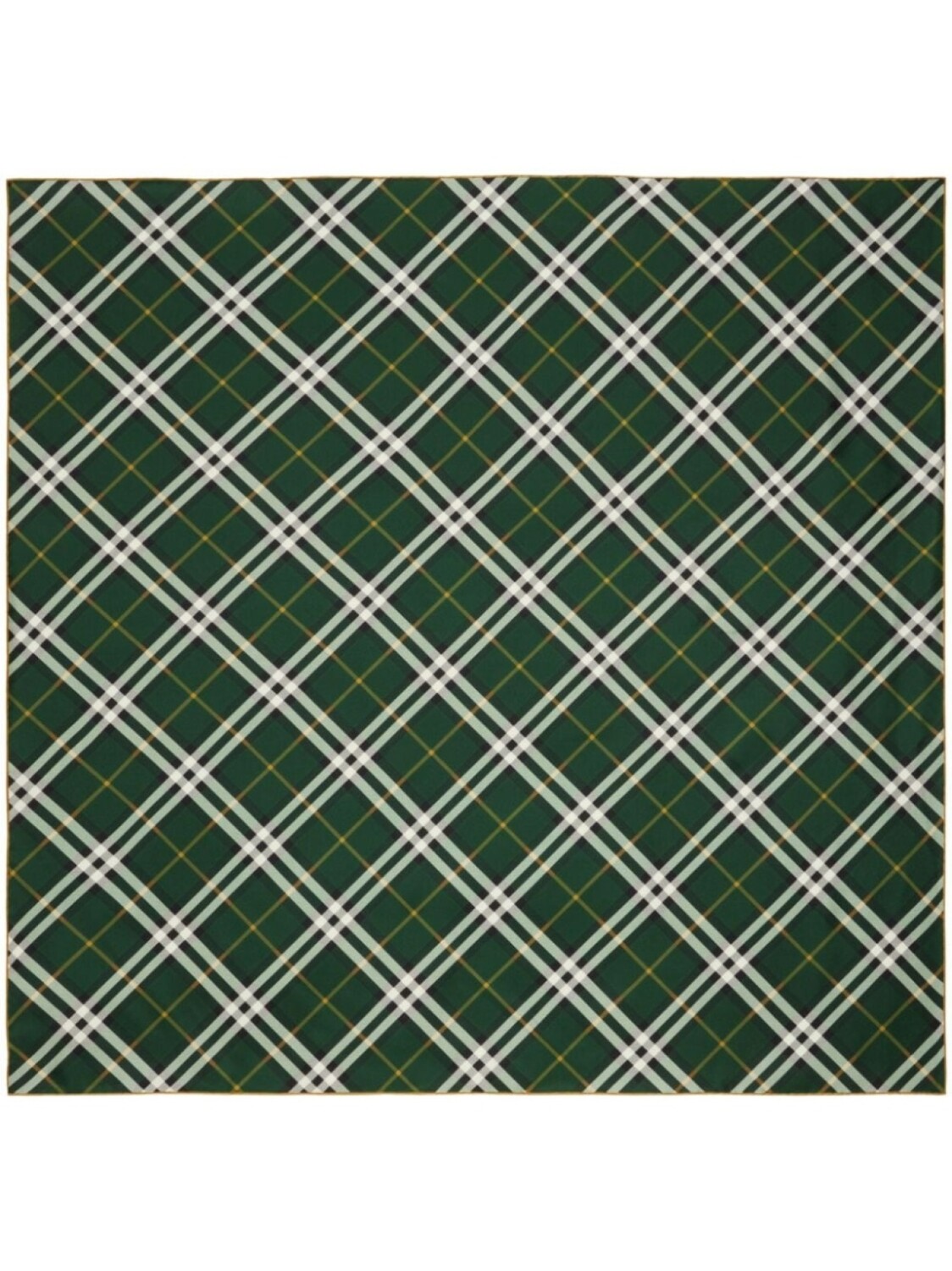 

Burberry шелковый платок в клетку, зеленый