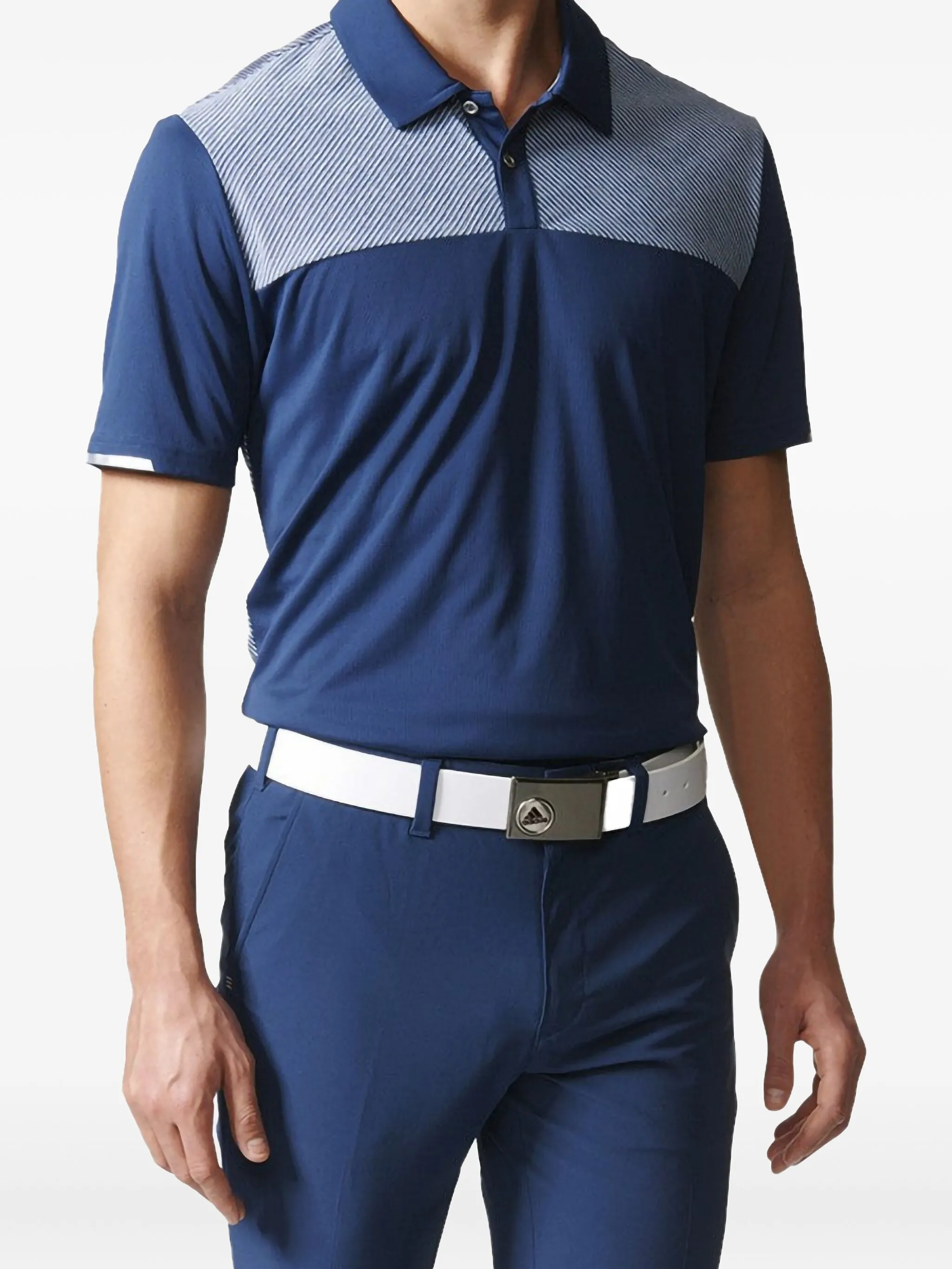 

Рубашка поло Climachill Heather Block Adidas, синий