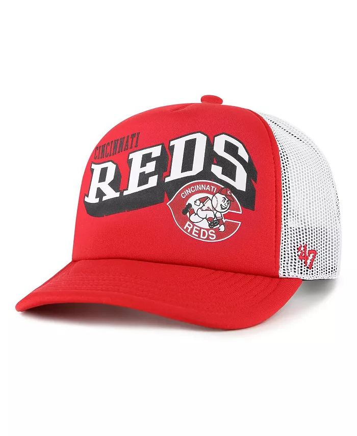 

Женская красная бейсболка Cincinnati Reds Meander Foam Trucker Snapback '47 Brand