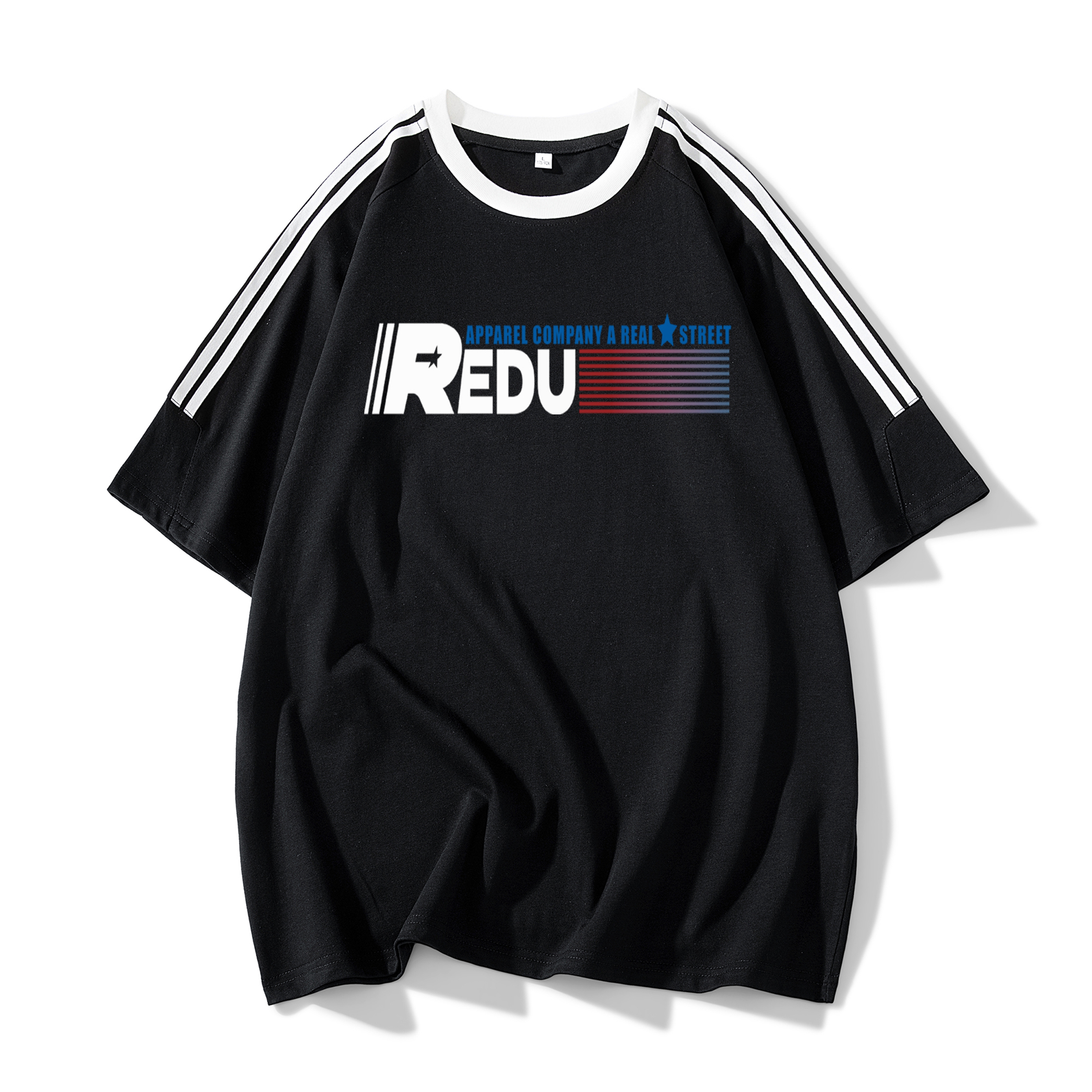 

Футболка унисекс REDU, розовый/черный
