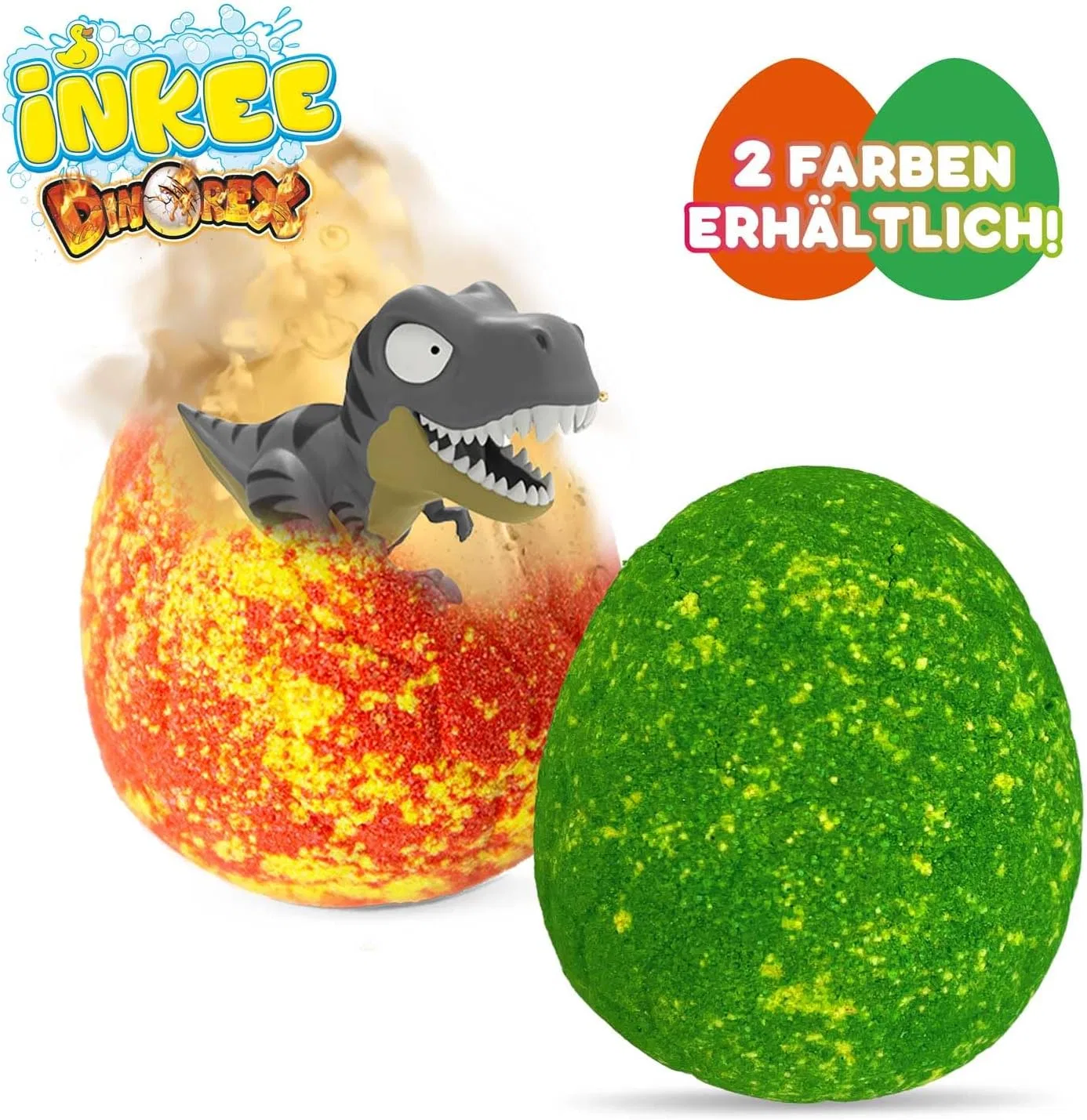 Набор детских бомбочек для ванны «Surprise Dino» (8 шт.) от INKEE Inkee, 8 X Dinorex — фото 3