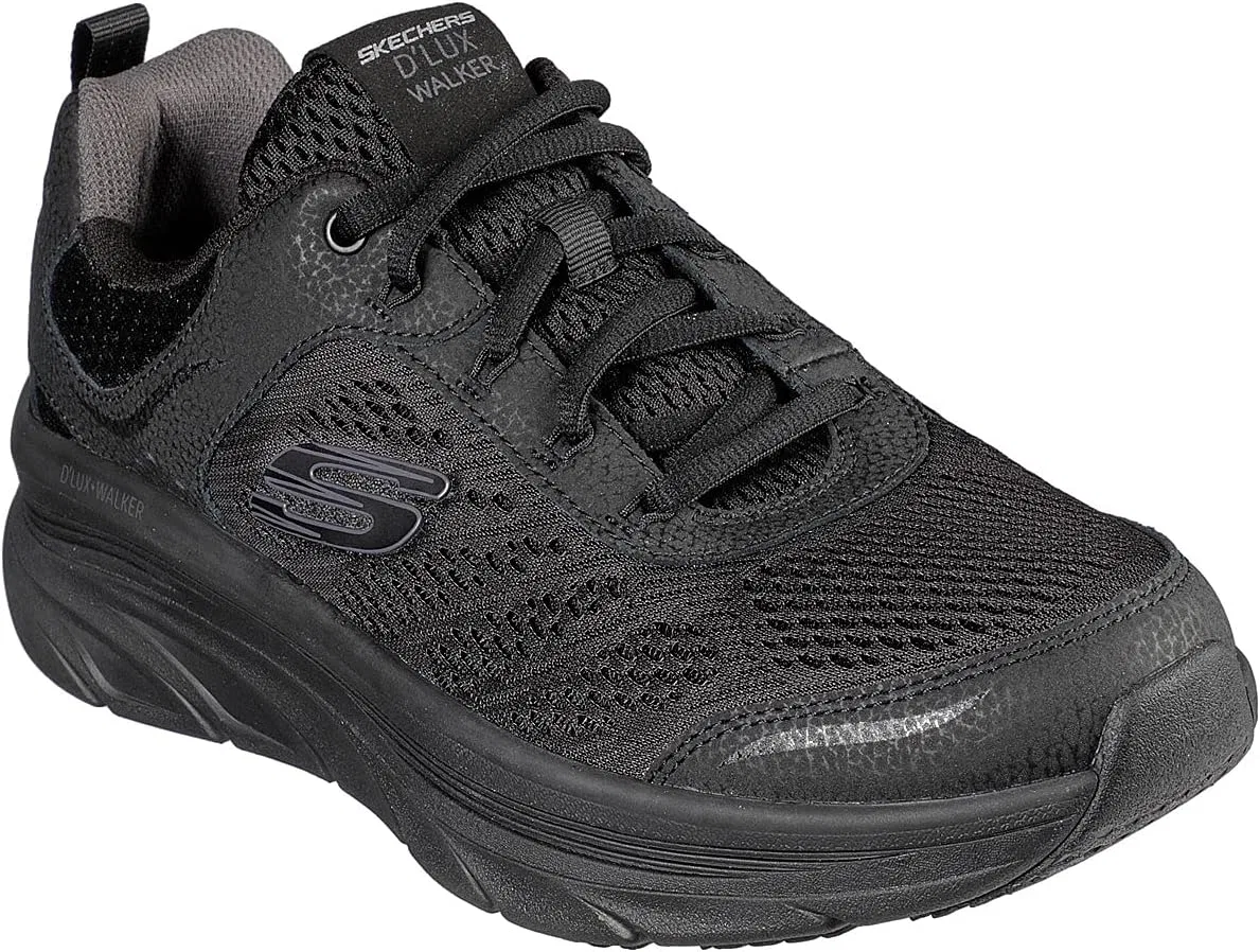 Мужские модные кроссовки Skechers D'lux Walker, Black — фото 3