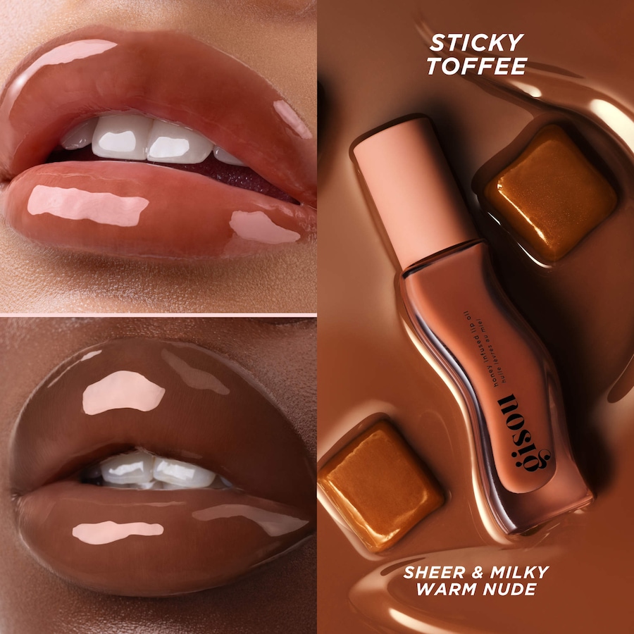 Увлажняющее масло для губ с медом Gisou, 0.27 fl oz/8ml, Sticky Toffee — фото 3