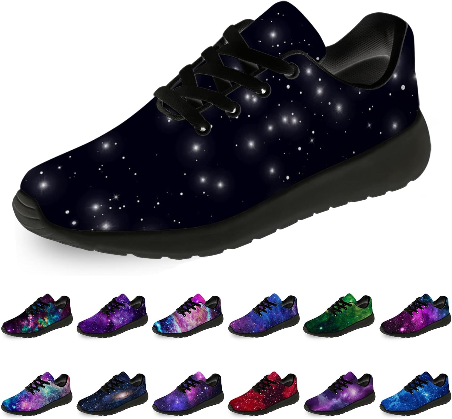 

Кроссовки Horethy Galaxy для женщин и мужчин, беговые кроссовки, дышащие кроссовки для ходьбы и тенниса, космические кроссовки, подарки, мультиколор