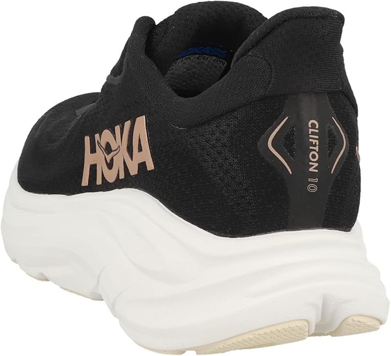 Женские дорожные беговые кроссовки Hoka One Clifton 10, черный — фото 3