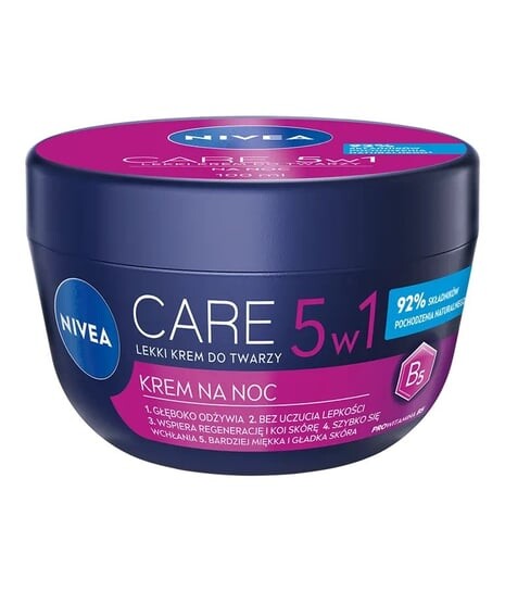 

В1 легкий ночной крем для лица 100мл Nivea, Care 5