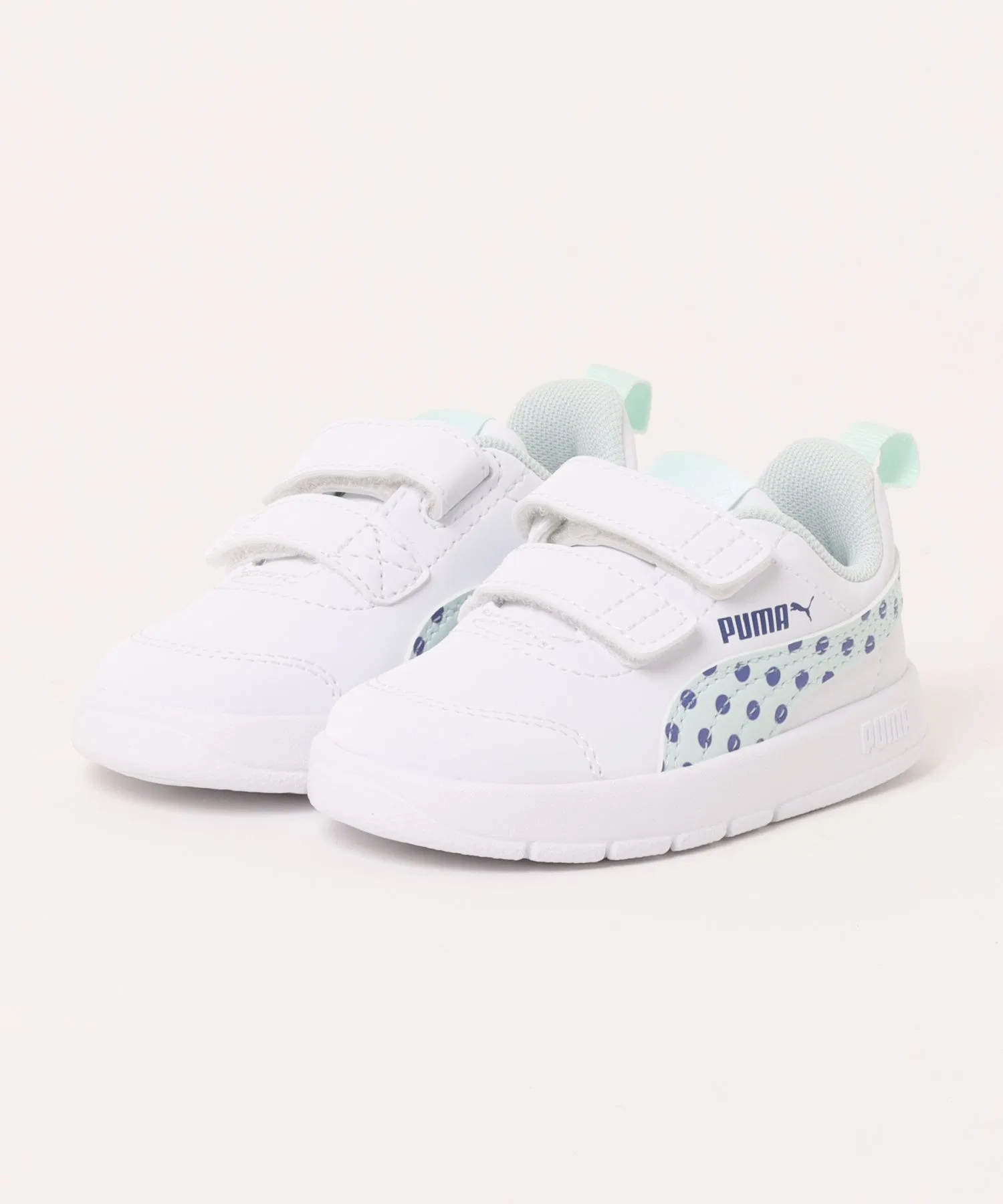 Детские кроссовки PUMA Courtflex V3 DOTTY V сине-белые