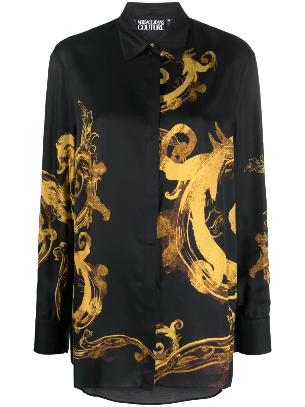 

Рубашка с принтом Chain Couture Versace Jeans Couture, черный