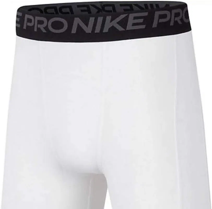 Леггинсы Nike Pro, белый/черный — фото 3