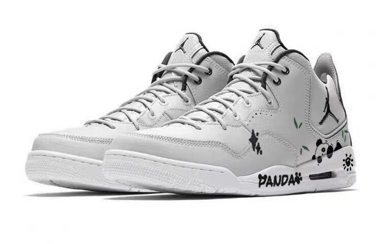 Кроссовки Jordan Courtside 23 Vintage Basketball Shoes Women's Mid-top Grey/black, серый — фото 3