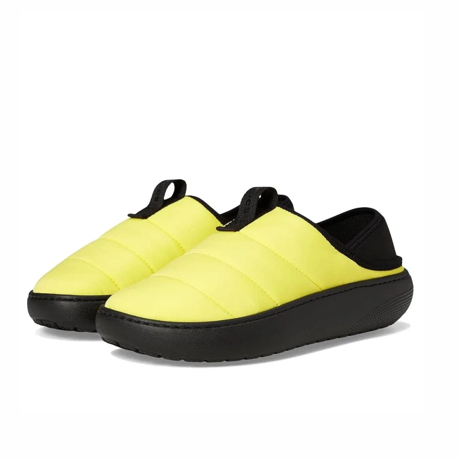 Мужские удобные тапочки Crocs Classic Puff 210706-77K, желтые, модель KFC704