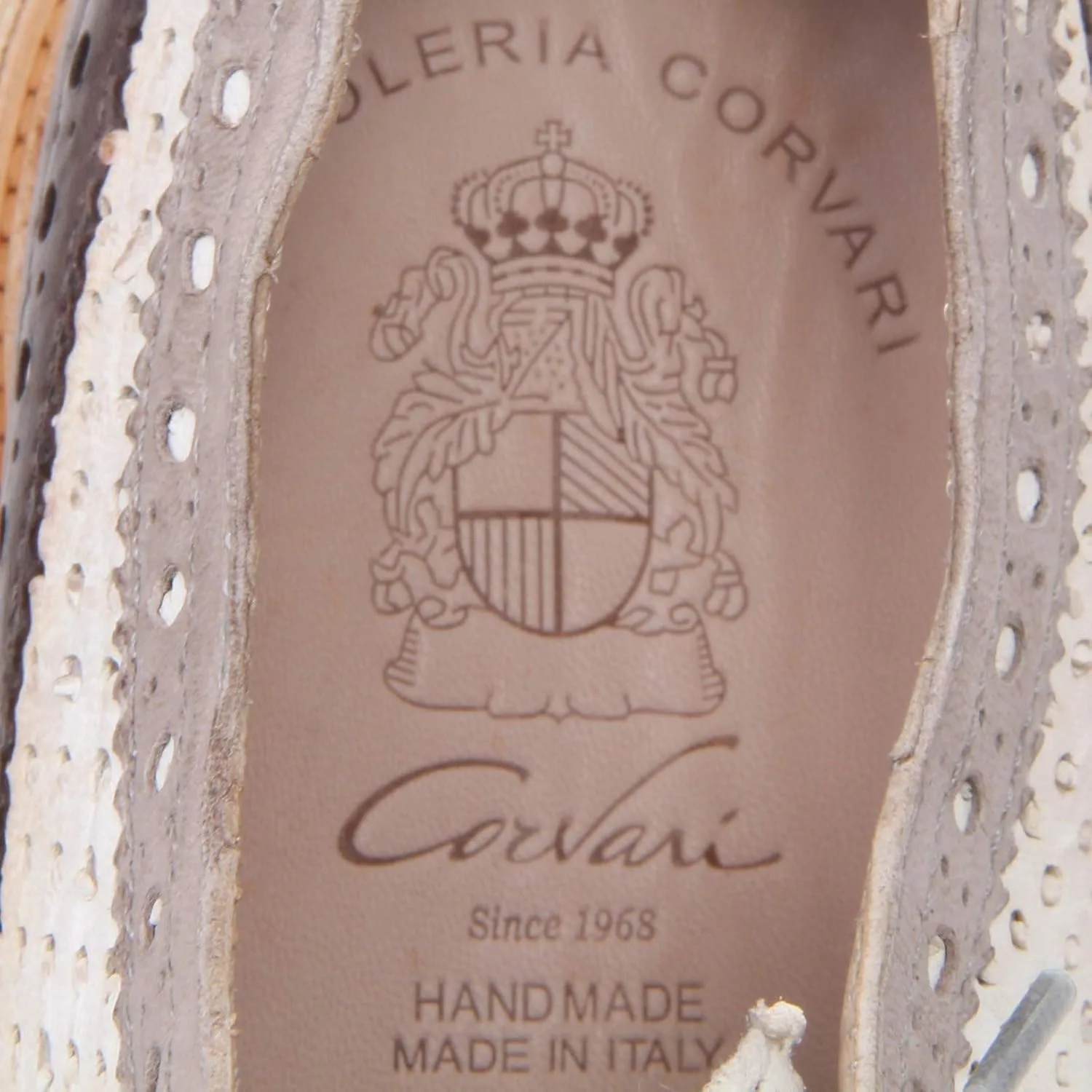 Corvari F4756 Scarpa Uomo Коричневый/Серый/Слоновая кость Scarpe Мужские кроссовки с винтажным эффектом — фото 4