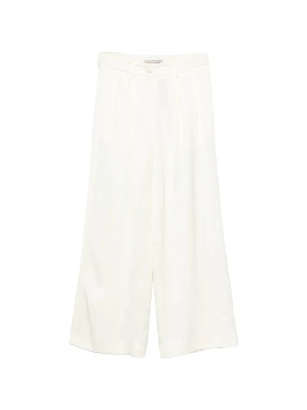 Брюки атласные плиссированные Alberta Ferretti Kids, желтый