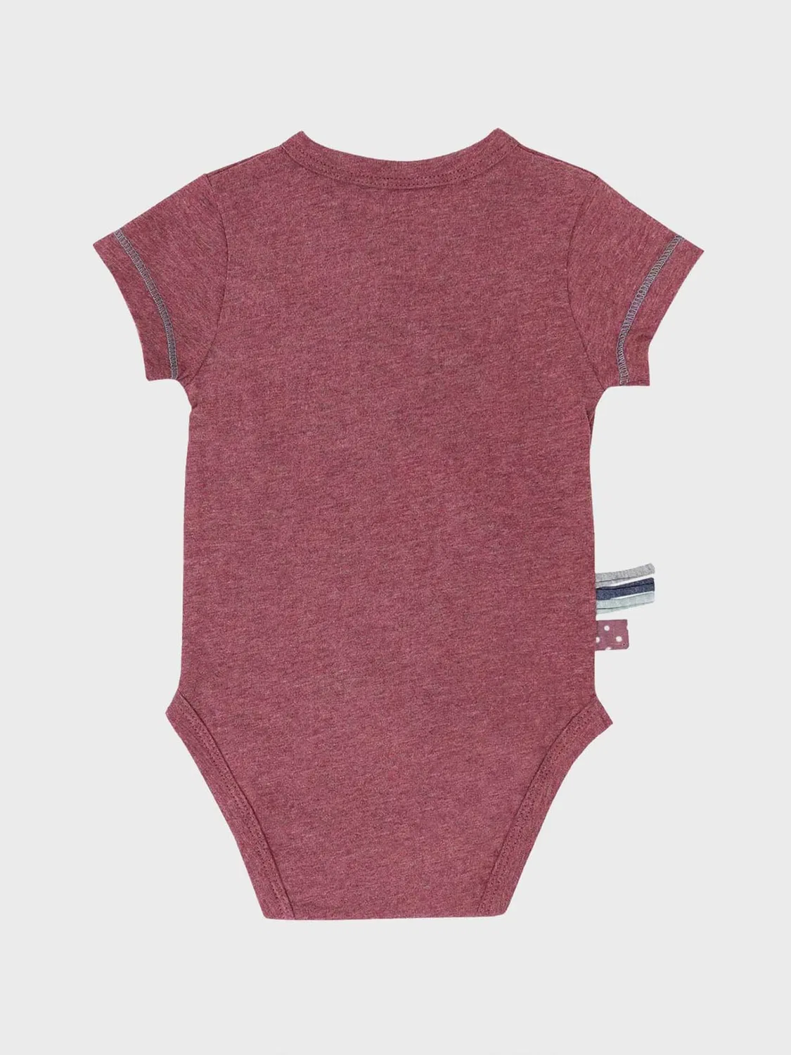 Комбинезон/боди 'OrganicEra Organic Baby S/S Kimono Body' Organicera, Bordeaux — фото 2