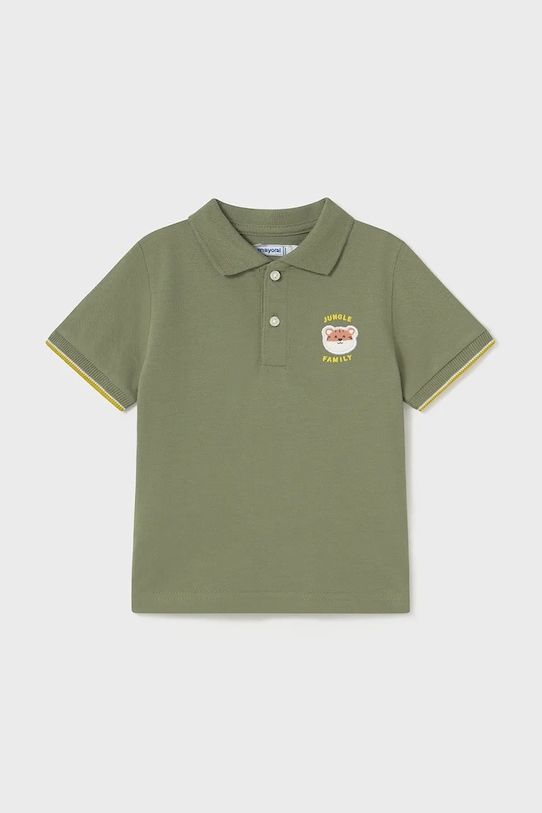 

Хлопковая поло для малышей Mayoral, зеленый