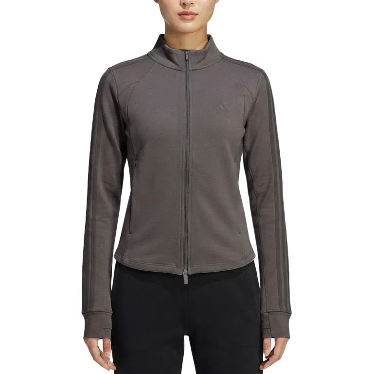 Женская куртка с воротником-стойкой Adidas, Dark Gray