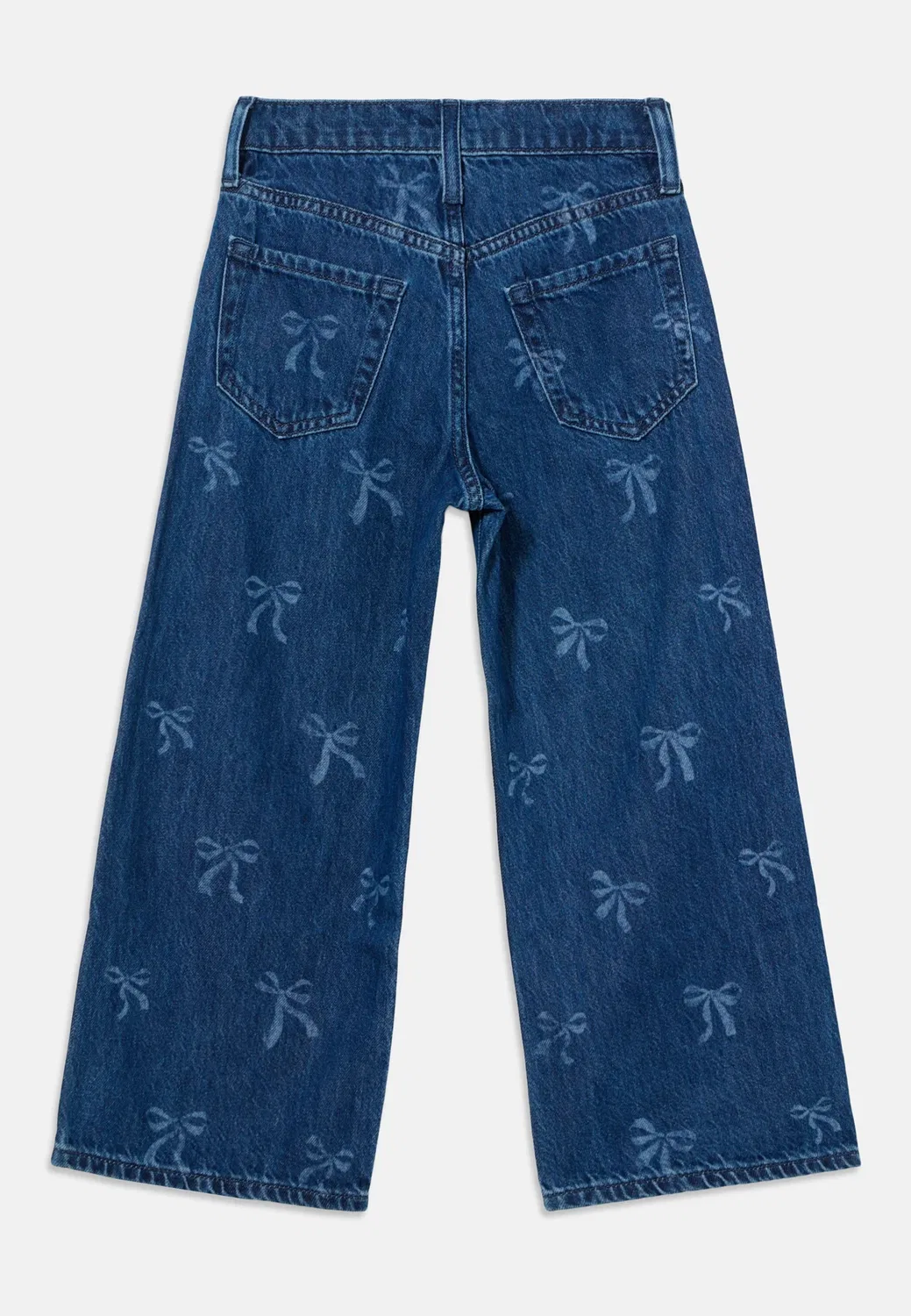 Джинсы свободного кроя Stride bow Gap, Blue Denim — фото 2