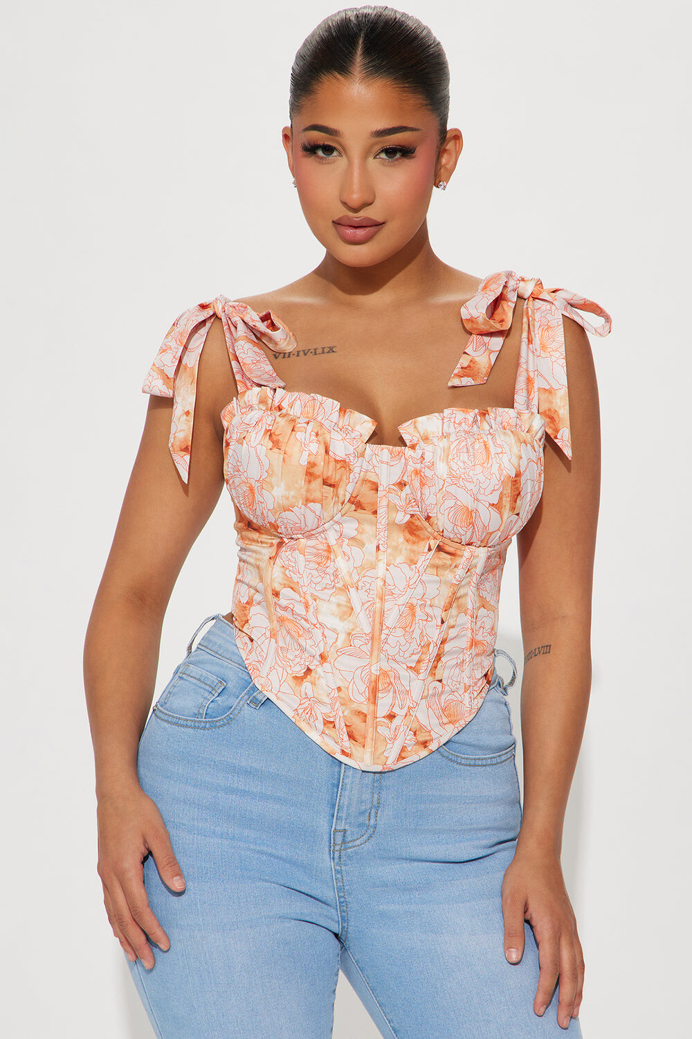

Топ Fashion Nova 23GWF1101, оранжевый