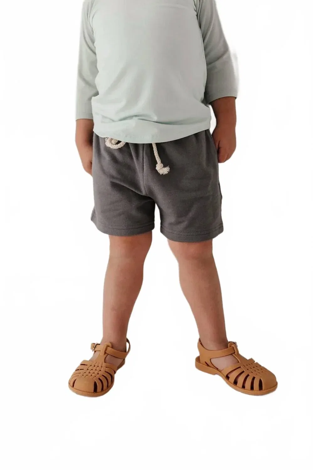Детские шорты для мальчиков на резинке Everyday Shorts babysprouts, Smoke — фото 2