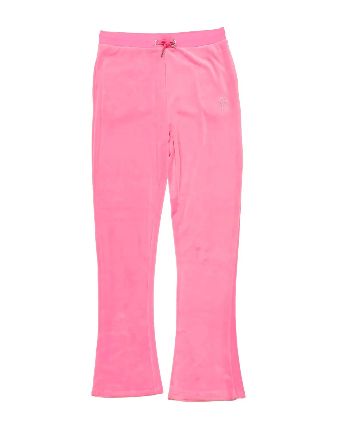 Брюки из велюра с принтом Juicy Couture, розовый