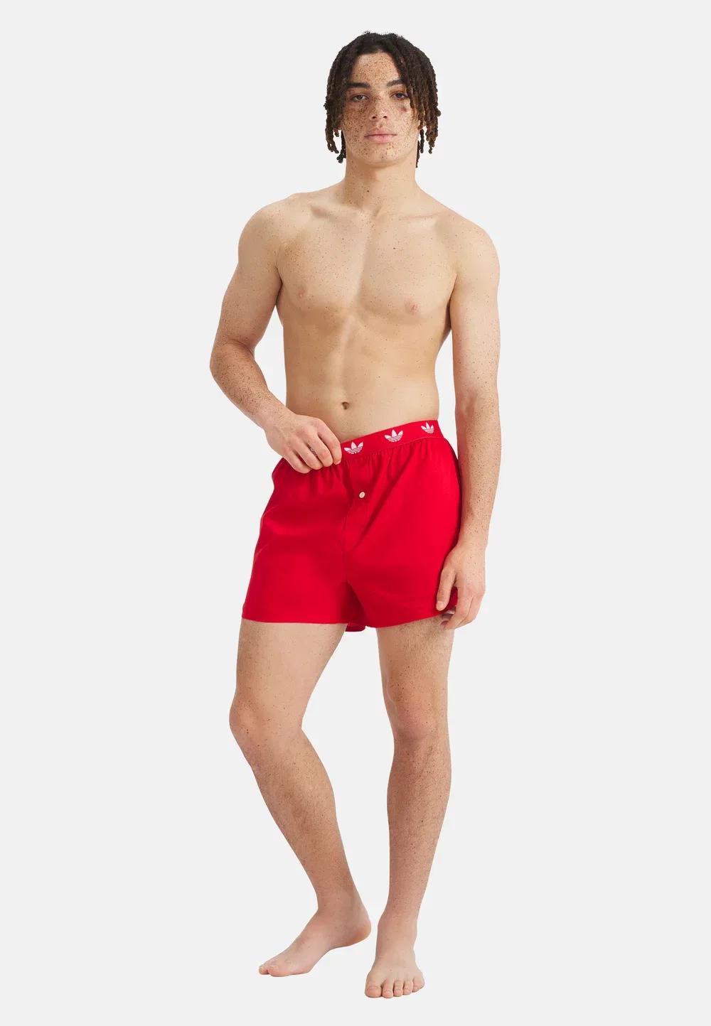 Комплект из 2 боксерских шорт Adidas Originals, Rot Dunkelblau — фото 2