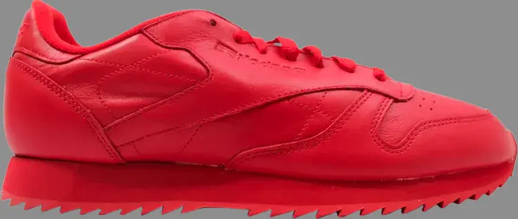 

Кроссовки classic leather ripple mono 'scarlet red' Reebok, красный