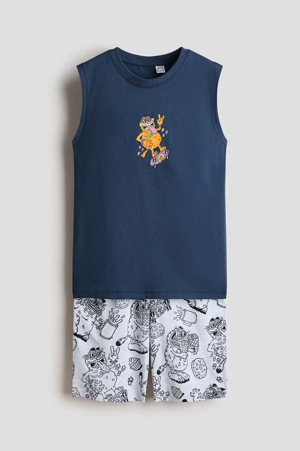 Пижама с принтом H&M, Blau/Garfield
