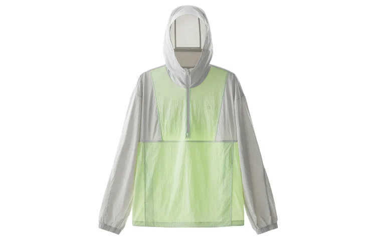 Детская защитная одежда от солнца с длинным рукавом BANANA IN, Light Lime Green & Moon Silver Gray