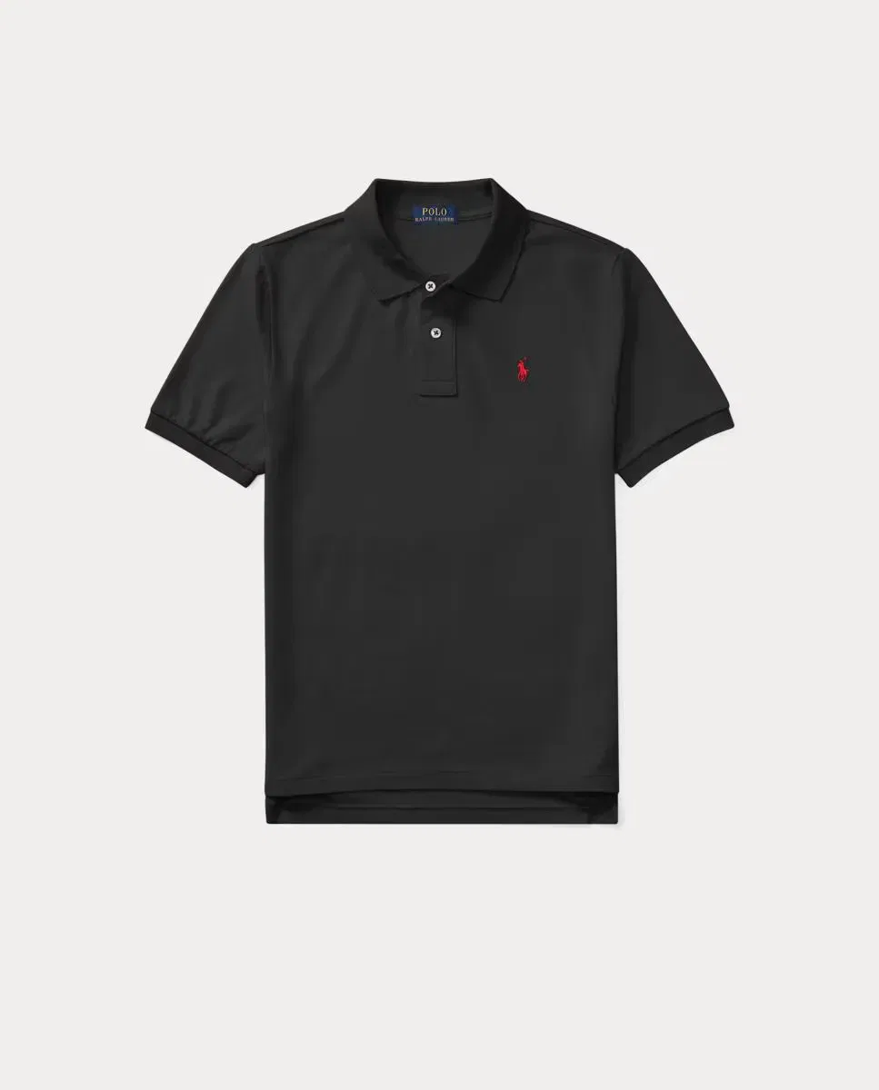 Детское поло для мальчиков из пике Polo Ralph Lauren, Negro — фото 4