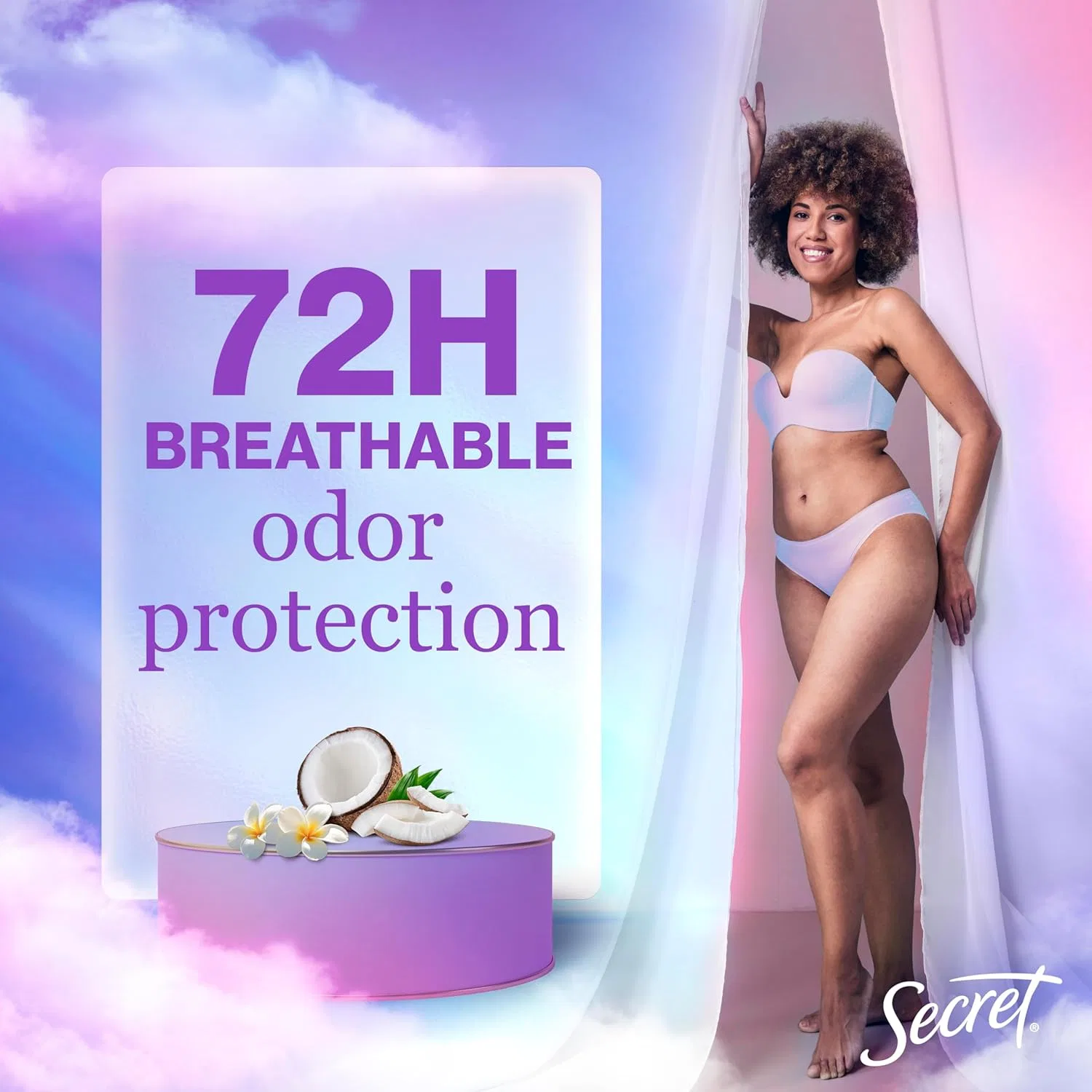 Антиперспирант-дезодорант гелевый Secret Fresh Coconut, 73.7 г — фото 3