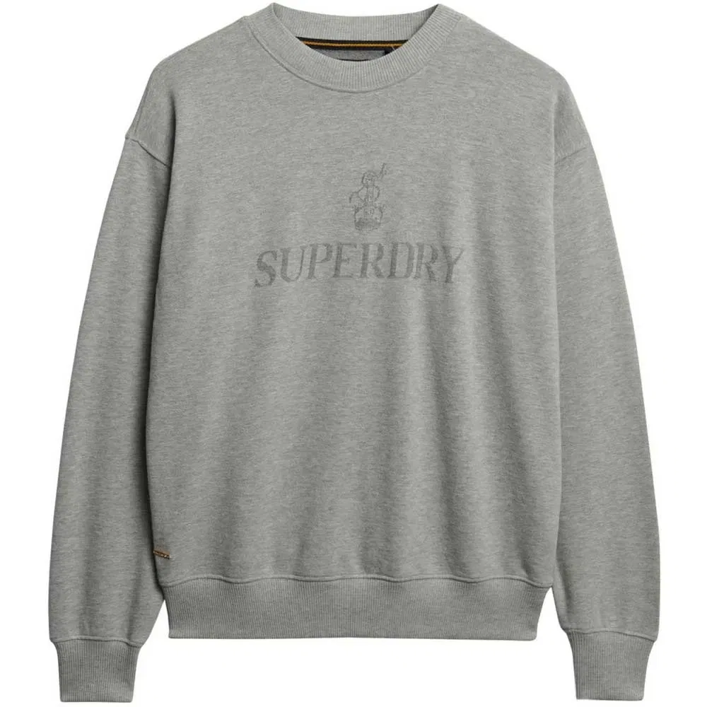 Худи Relaxed Fit Superdry, серый