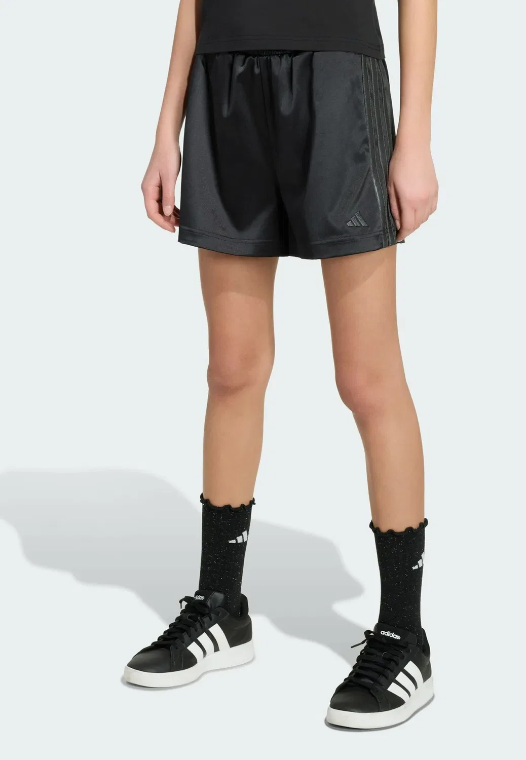 Джг атласные шорты Adidas Sportswear, Black Grey Six