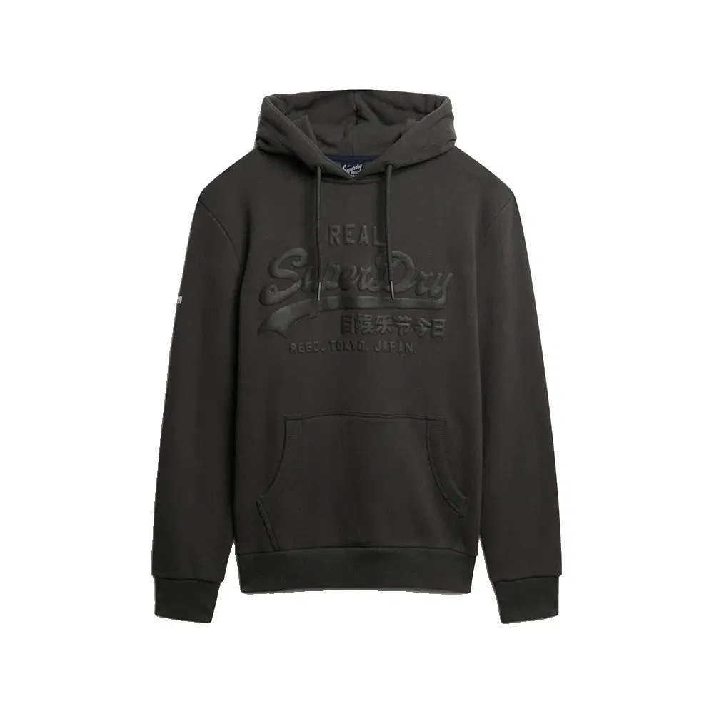 Худи Superdry Vintage Logo Tonal, серый — фото 3