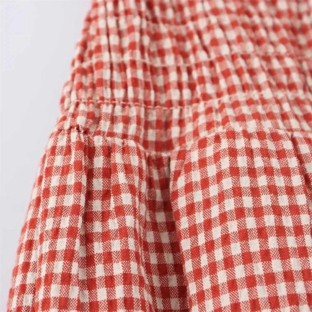 Женское A-силуэта платье в клетку, Pnnrk Plaid — фото 3