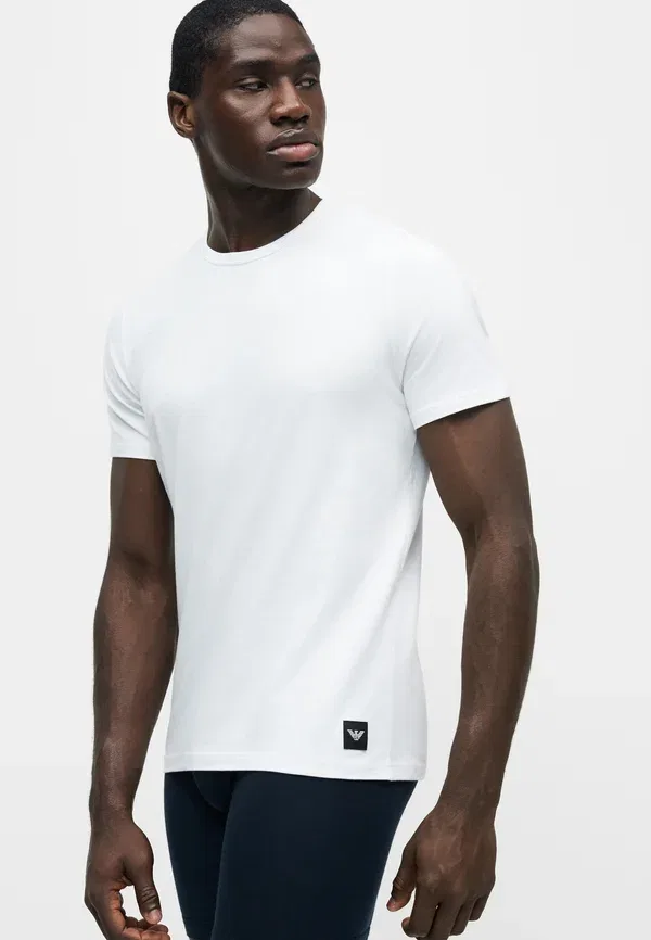 Комплект из двух маек с круглым вырезом - нижнее белье Emporio Armani, белый — фото 4