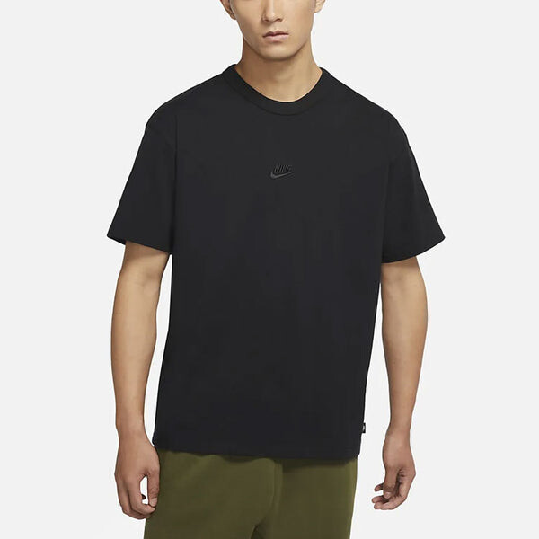 Футболка Nike Sportswear Premium EssentialsT 'Embroidered Black', черный — фото 4