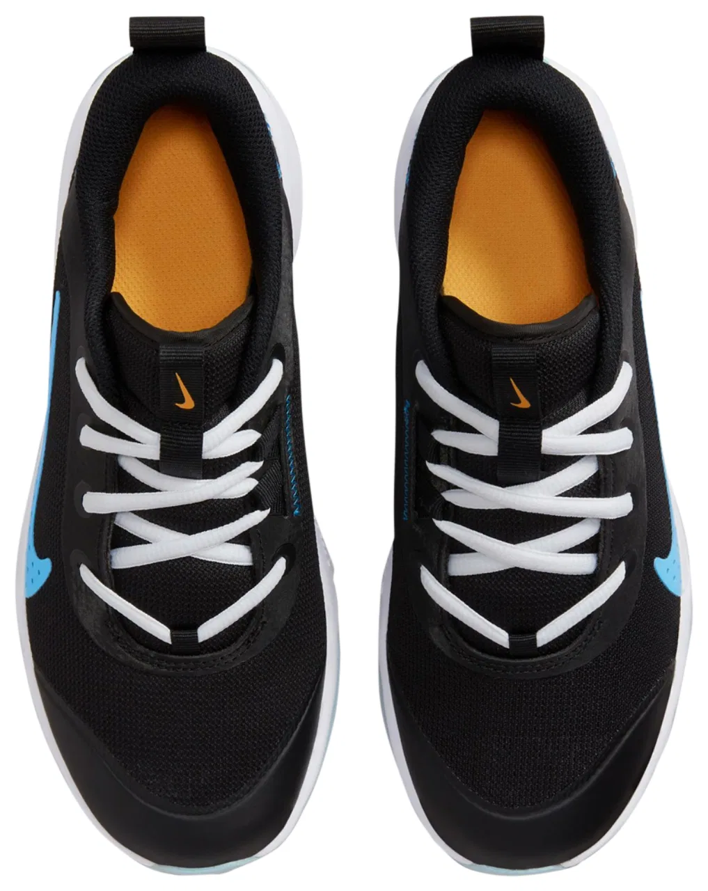 Детские кроссовки для мальчиков легкие Omni Nike, Black/Blue Lightning/Laser Orange — фото 4