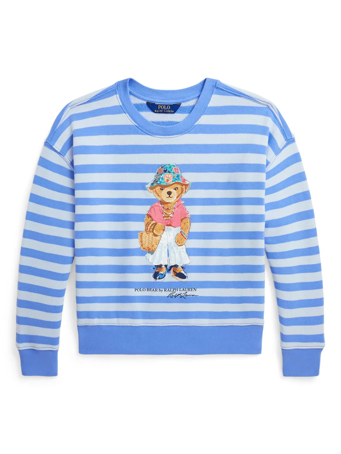 Флисовая толстовка с принтом мишки Polo Ralph Lauren, синий