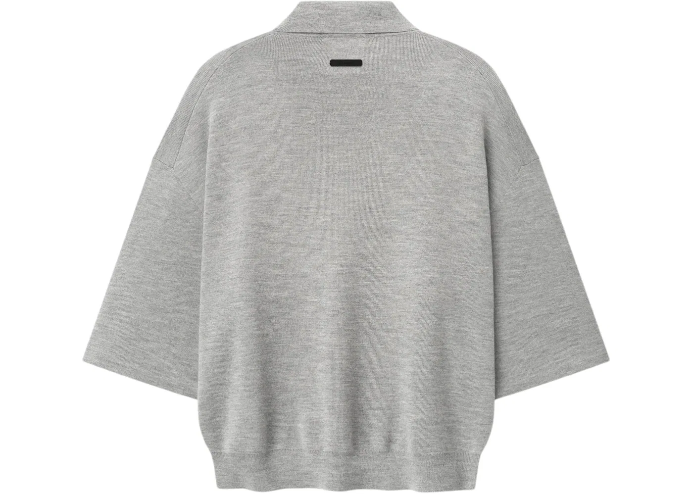 Мужское поло с длинным рукавом 3/4 Fear of God Essentials, Concrete Heather — фото 2