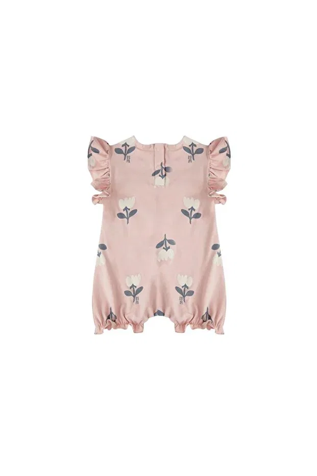 Детский комбинезон для девочек с принтом Licensed roses U.S. Polo Assn., Pink — фото 3