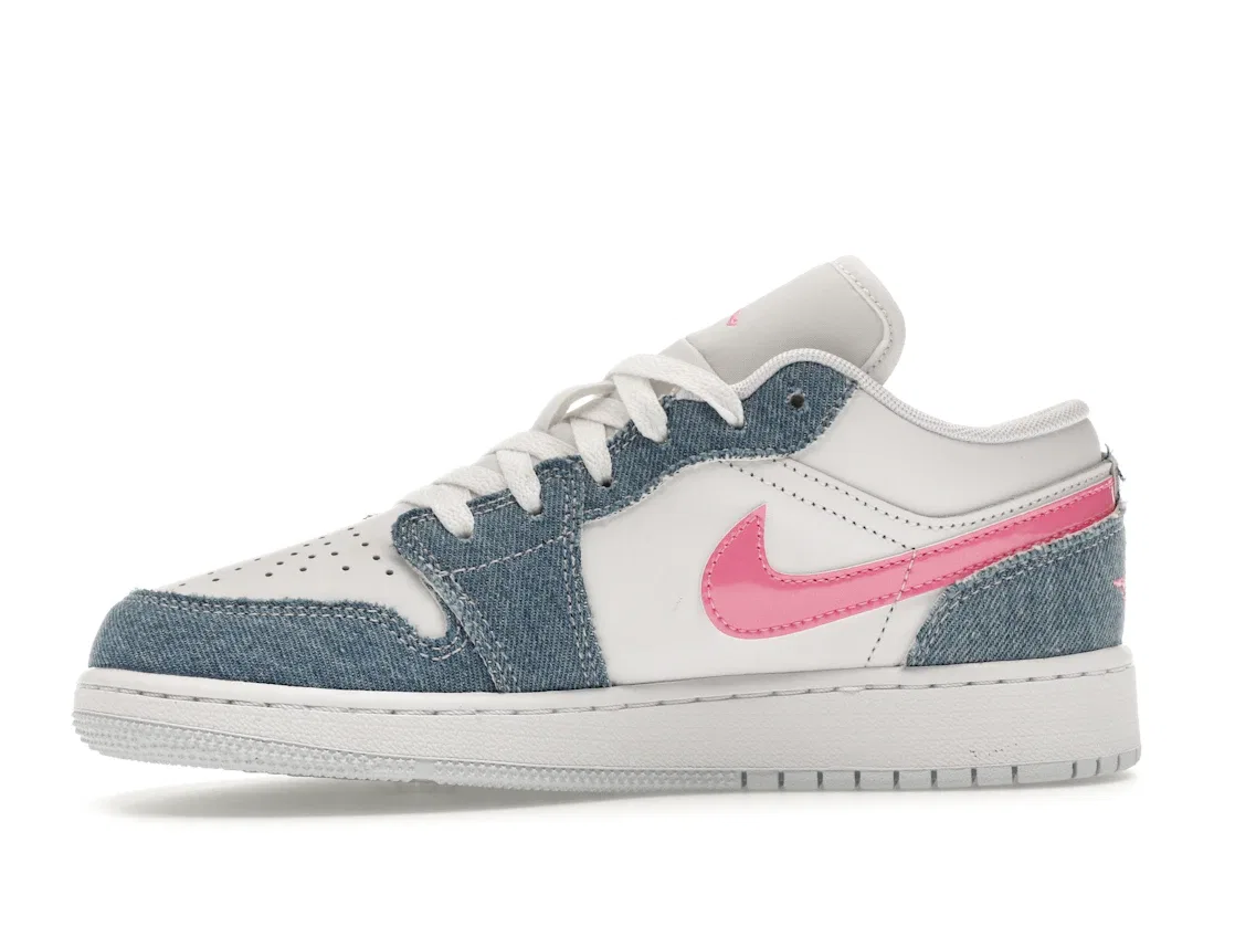 Детские кроссовки Lifestyle с принтом Jordan 1 Low SE Jordan, Cobalt Bliss/White/Pink Glow — фото 3