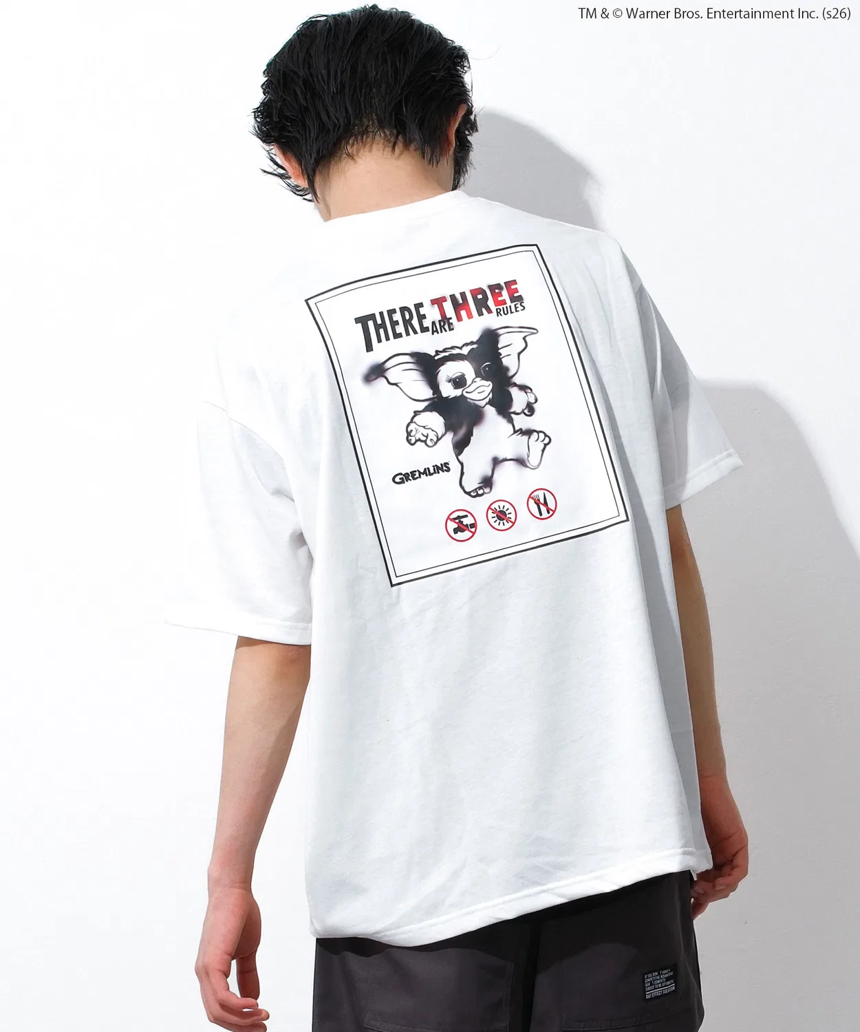Детская футболка с принтом Gremlins Gizmo RAT EFFECT, Off White